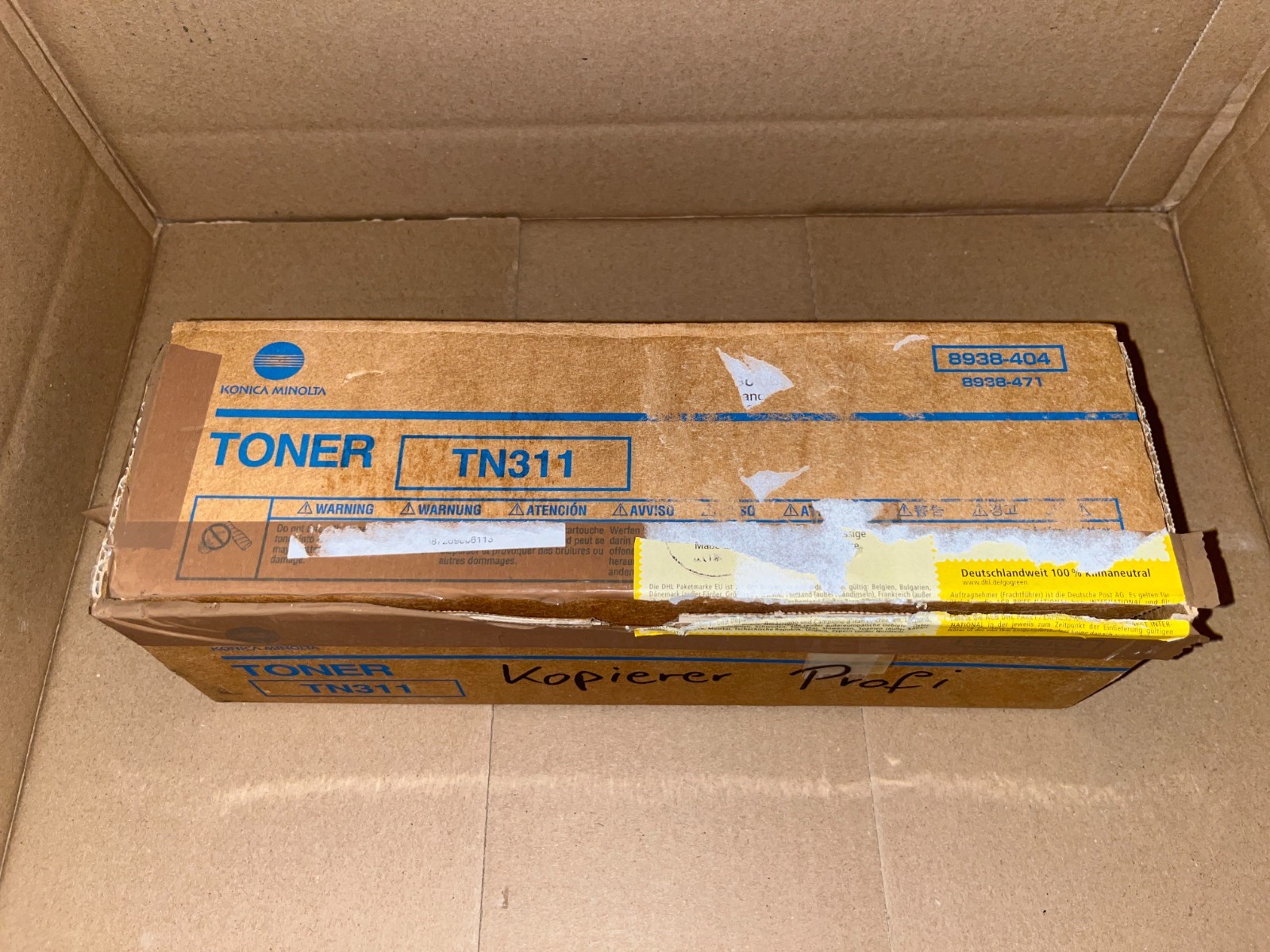 Konica Minolta 8938-404 Tonerkartusche TN-311 Schwarz für Bizhub 350/362 – Bild 1