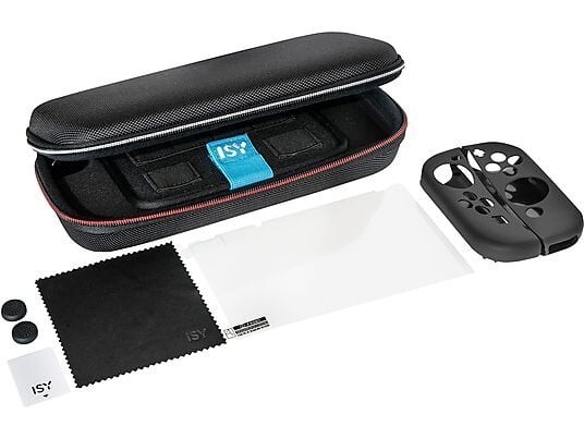 Nintendo Switch Hülle Starter Kit Konsolen-Zubehör-Set, ISY IC-5000-1 Schwarz