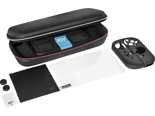 Nintendo Switch Hülle Starter Kit Konsolen-Zubehör-Set, ISY IC-5000-1 Schwarz