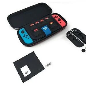Nintendo Switch Hülle Starter Kit Konsolen-Zubehör-Set, ISY IC-5000-1 Schwarz – Bild 5