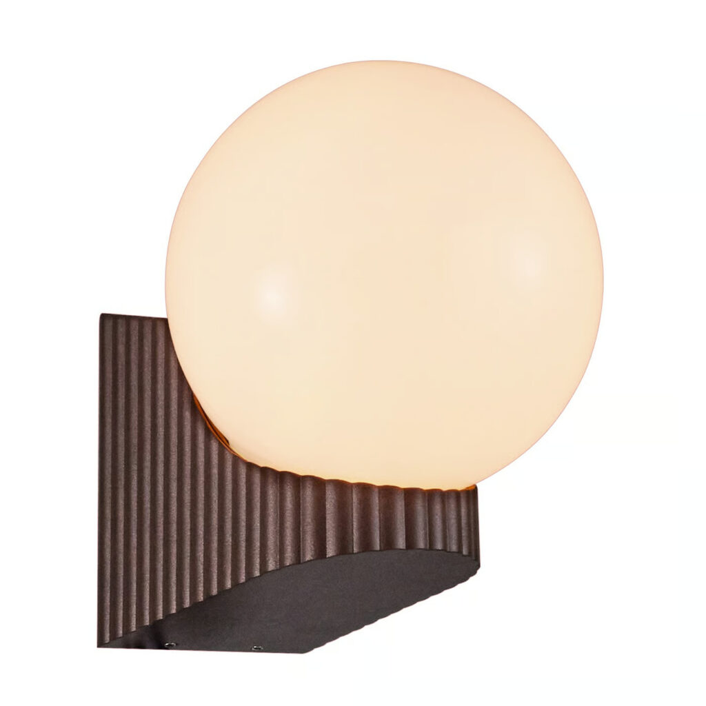 Nordlux | Hayley | Wandleuchte | Braun | E27 | IP44 | Dimmbar | Aluminium