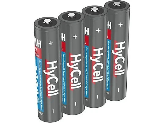 HyCell Micro AAA Akku Typ 1000 (1000mAh) NiMH Akkubatterie (4er Pack) | reusable