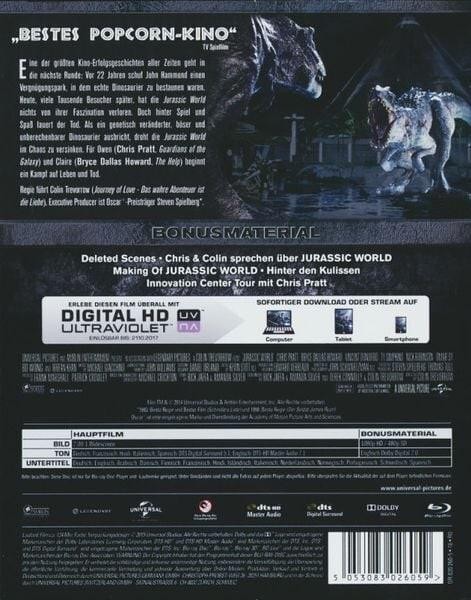 Jurassic World (Jurassic Park 4) # BLU-RAY-NEU