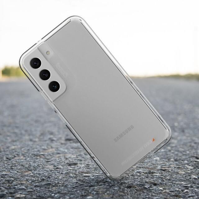 Galaxy s22+ Hülle Schutz durchsichtig, Original ZAAG gear4, Crystal Palace | Neu
