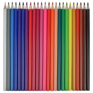 Buntstifte, Malstifte Set 24 Stück | Crayons de couleur | Holz, 17cm | Benson – Bild 2