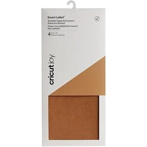 CRICUT Schreibpapier Braun 13,9cmX30,4cm 4BL Smart Label Aufkleber  2007361 |Neu – Bild 1