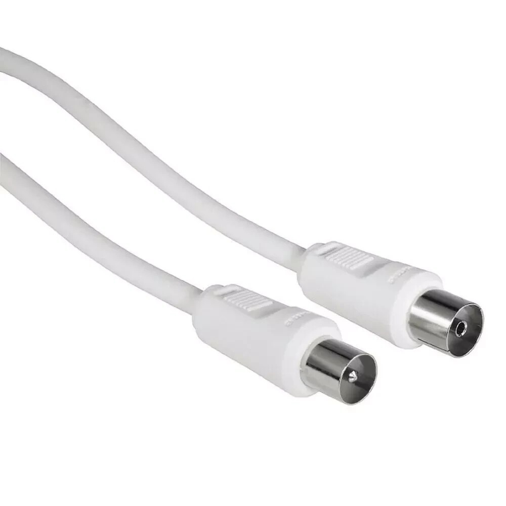 HAMA Antennen-Kabel, Koax-Stecker - Koax-Kupplung, 1,5 m, 85 dB, #36405583