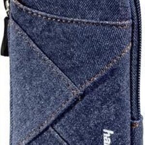 Hama Tasche Jeans-Stoff Kamera, universal (13,5x7,5x2cm ), Nintendo 3DS, Schnur – Bild 1