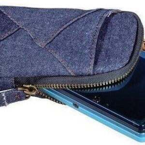 Hama Tasche Jeans-Stoff Kamera, universal (13,5x7,5x2cm ), Nintendo 3DS, Schnur – Bild 2