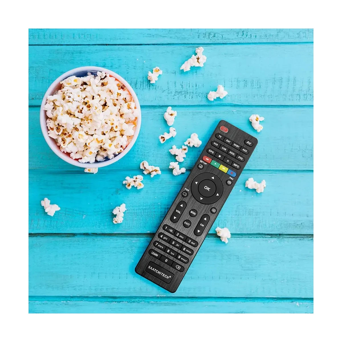 Universal Fernbedienung Saatchitech 8in1 für TV DVD SAT VCR CAB ADSL | 10m – Bild 5