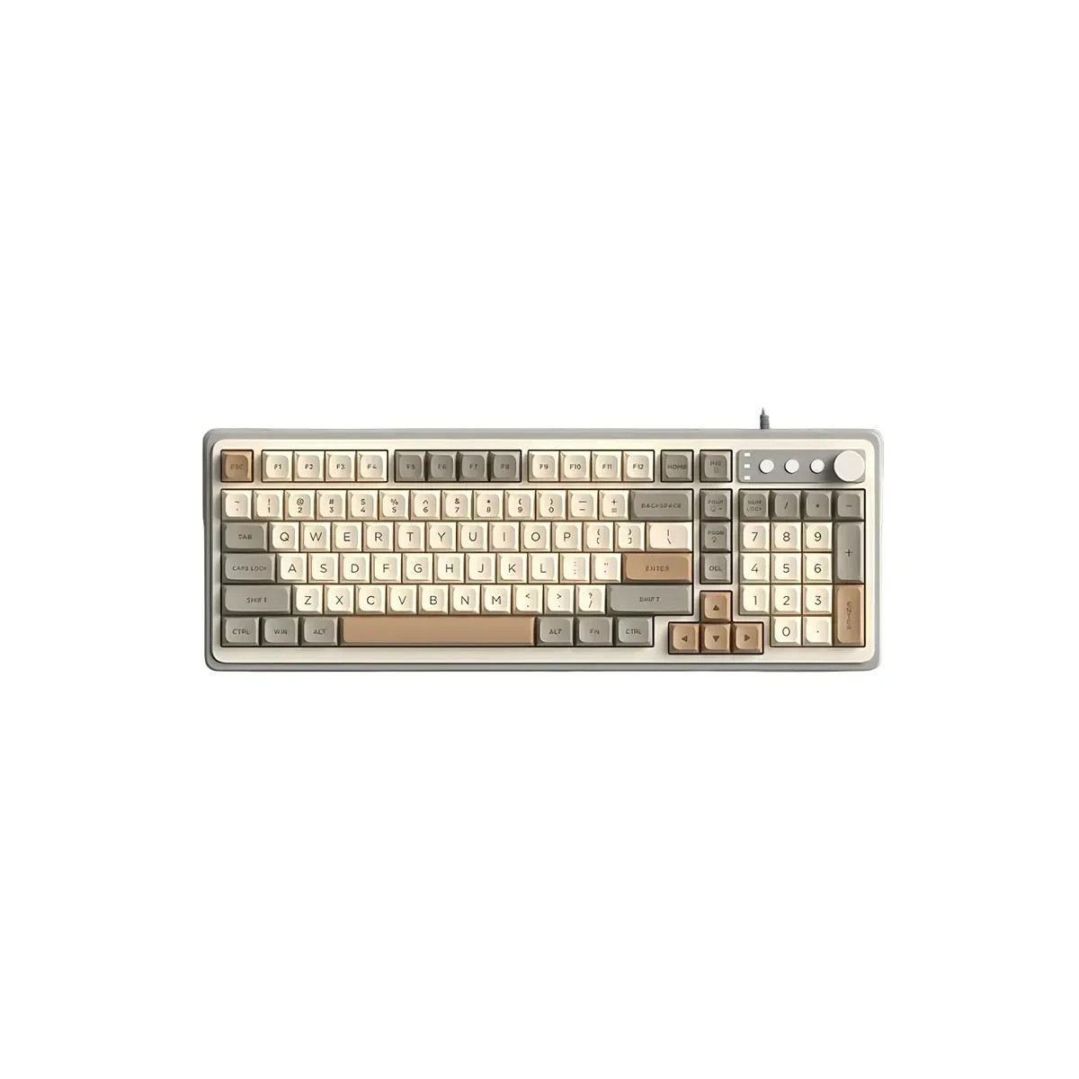 Mechanische Tastatur USB mit RGB Hintergrundbeleuchtung | QWERTY | Wesdar MK656 – Bild 1