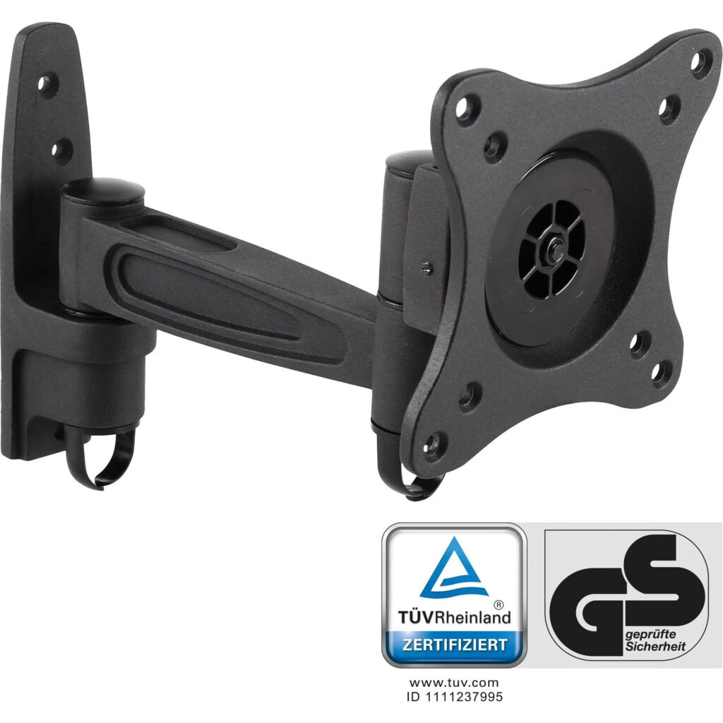 Wandhalterung, für Monitore bis 69cm (27") Bildschirmhalterung, max. 15kg, 0,69m
