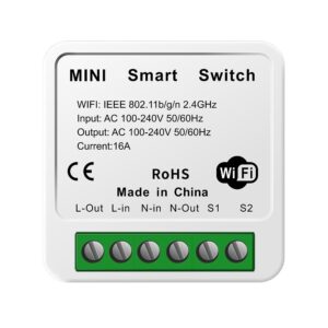 Smart Switch WIFI 16A Modul 2-weg Steuerung Mini Schalter Breaker | Google Alexa – Bild 1