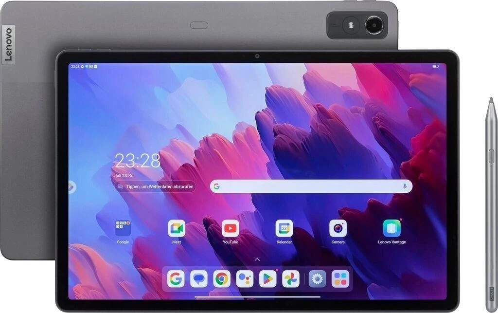 Lenovo Tab P12 128GB, Wi-Fi, 12,7 Zoll - TB37 - Storm Grey Android Tablet | Grau