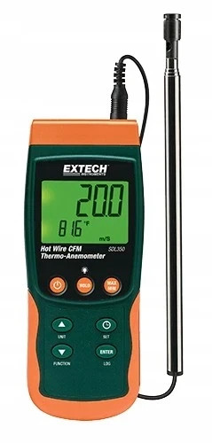 Extech SDL350 Hitzdraht Anemometer Luftstrom Messgerät Datalogger SD-Karte Sonde