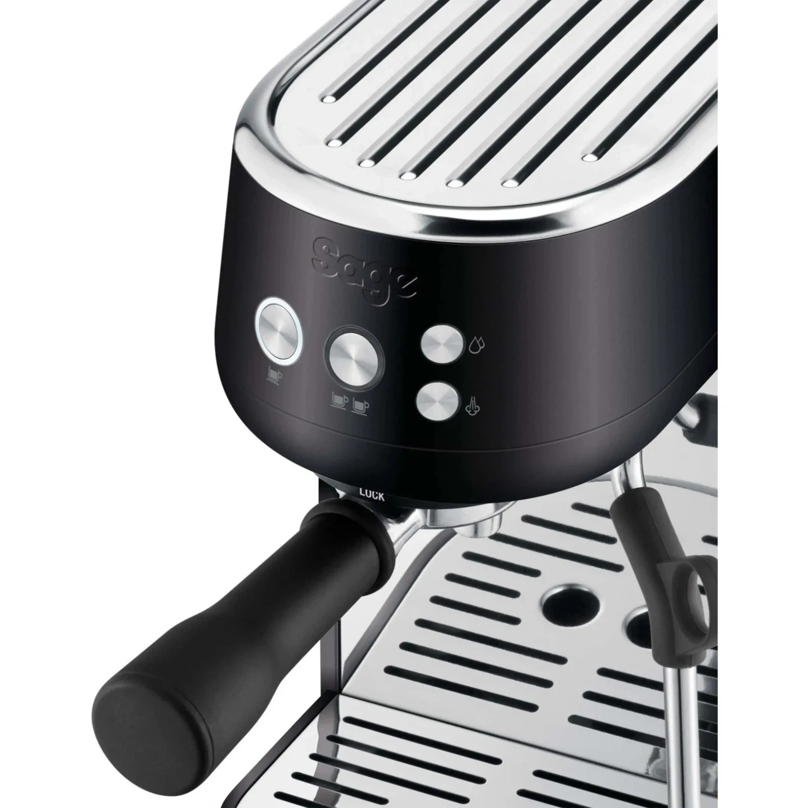 Sage the Bambino Siebträger Espressomaschine SES450 BTR Schwarz Mat Kaffe – Bild 4
