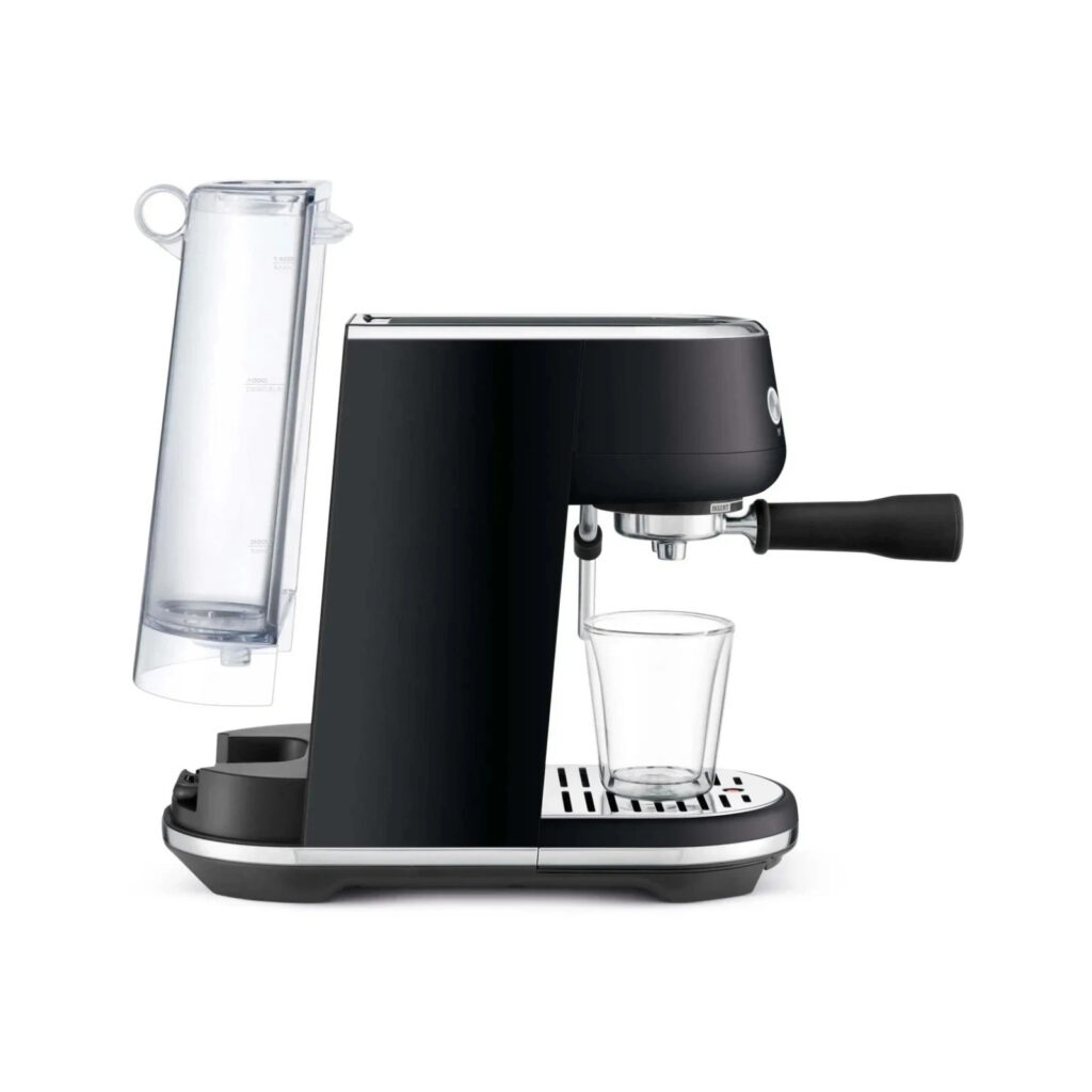 Sage the Bambino Siebträger Espressomaschine SES450 BTR Schwarz Mat Kaffe