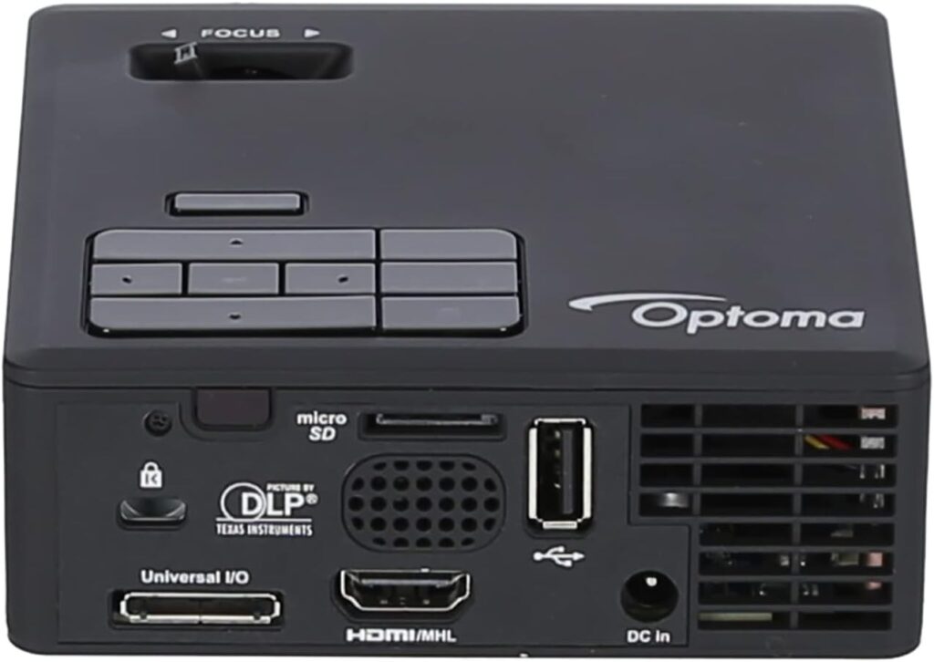 Optoma ML750e Projektor | tragbarer mini Beamer 700 Lumen, Hdmi/MHL USB DLP