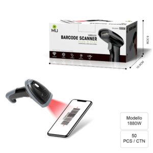 Drahtloser Barcode-Scanner | Plug & Play | Windows, Mac, Android | MU 1880W – Bild 1
