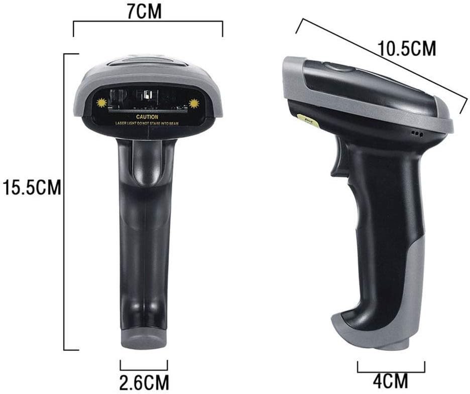 Drahtloser Barcode-Scanner | Plug & Play | Windows, Mac, Android | MU 1880W