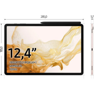 Samsung Galaxy Tab S8+ Plus 5G 256GB 8RAM SM-X806 12,4 Zoll Tablet Graphite – Bild 3