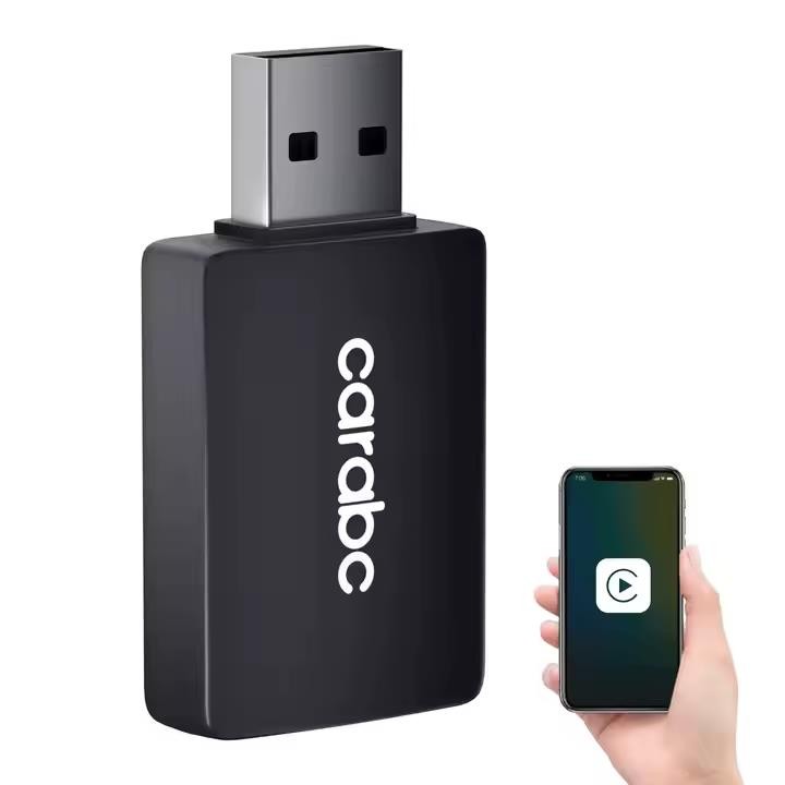 CARABC Wireless Apple CarPlay USB Dongle Verkabelt Auto Adapter