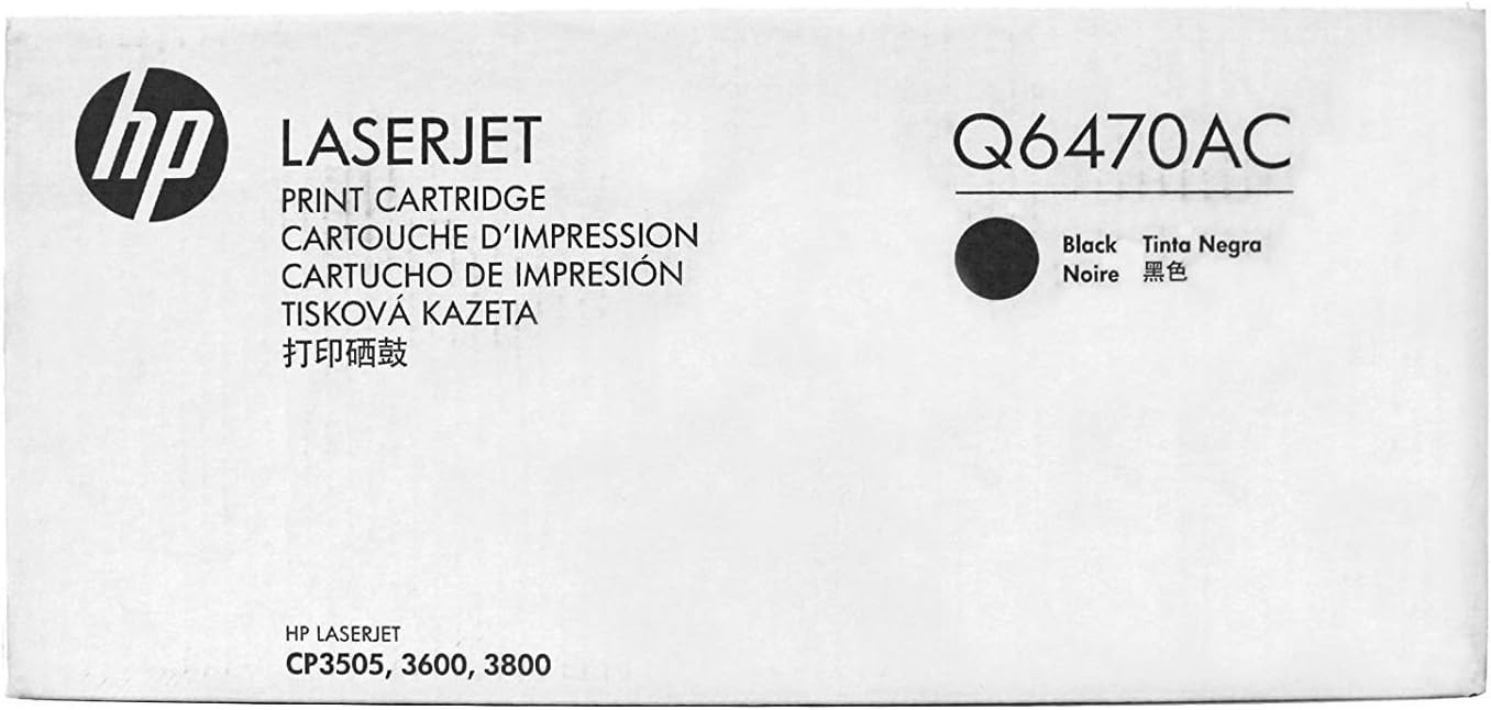 Toner HP Q6470AC Schwarz Neu OVP Original HP LJ CP3505, 3600 – Bild 1
