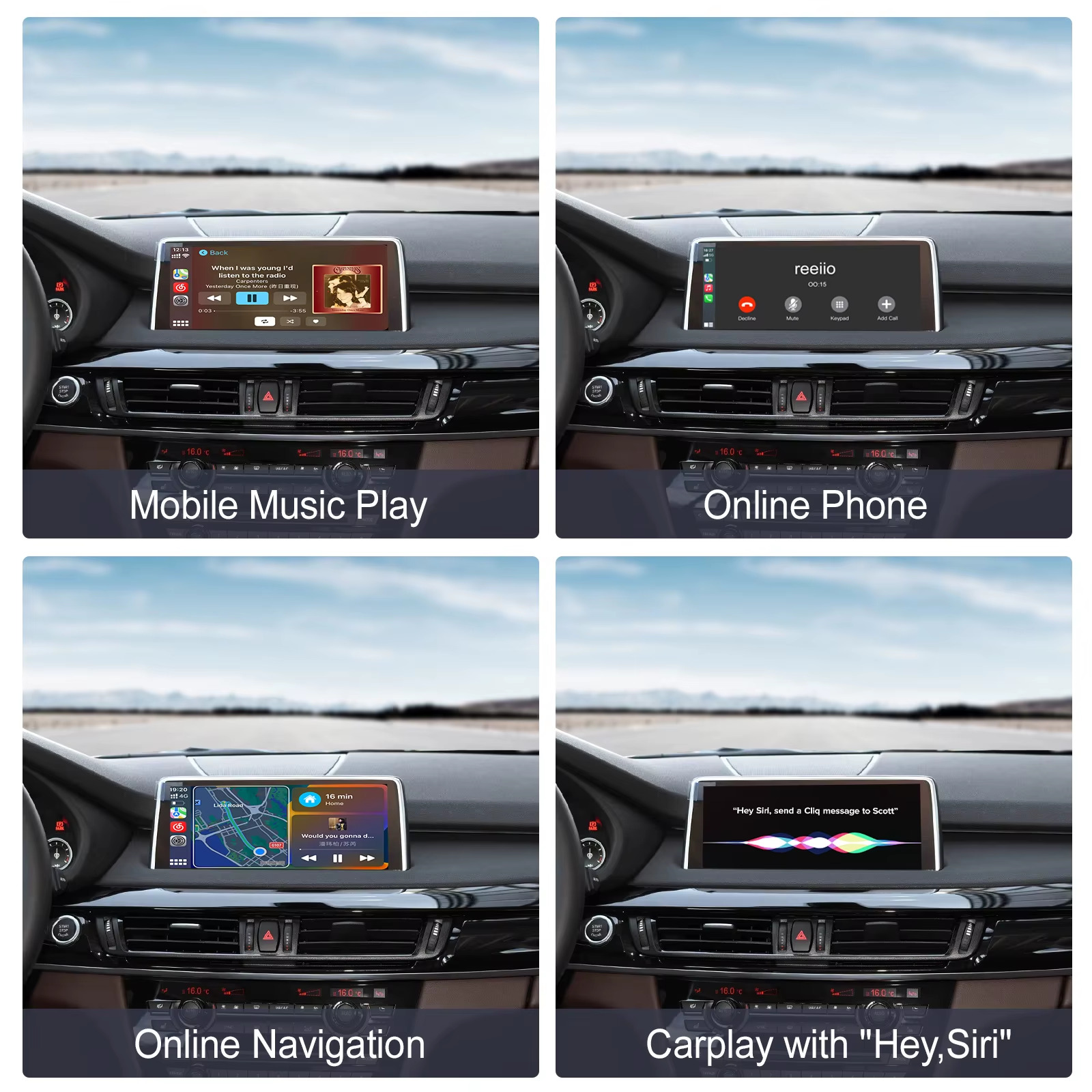 Wireless Apple CarPlay Android Auto Modul BMW 1 3 5 Serie X1 X3 X5 F20 F30 F10 - – Bild 2