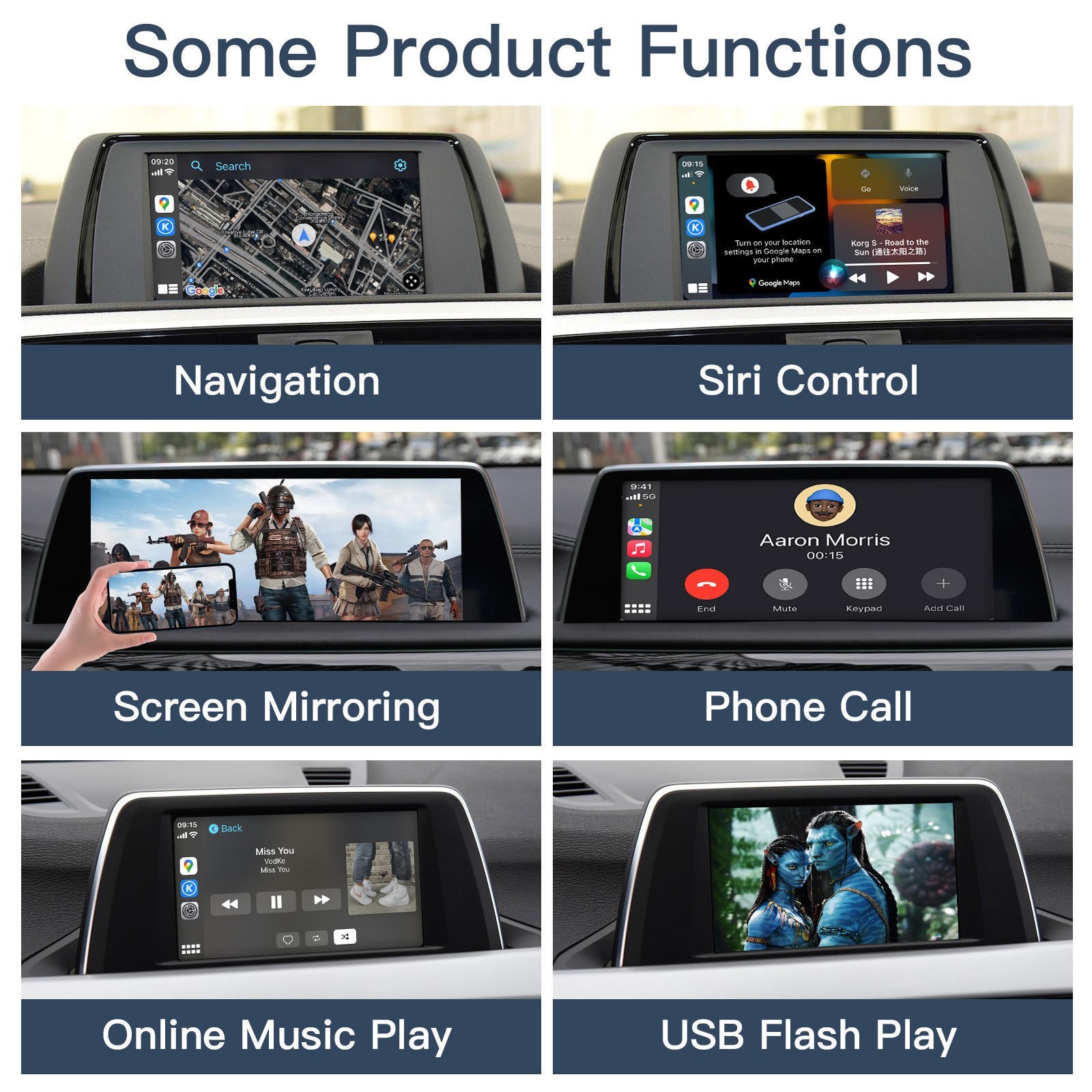 Wireless Apple CarPlay Android Auto Modul BMW 1 3 5 Serie X1 X3 X5 F20 F30 F10 - – Bild 3