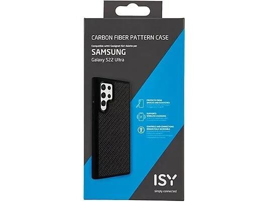 Galaxy S22 Ultra Hülle Schutz Backcover Samsung, Marke ISY, ISC-3719 | Schwarz
