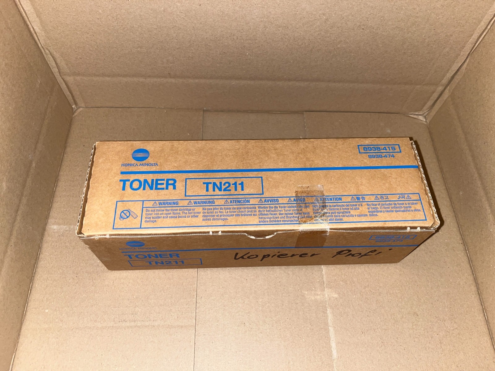Konica Minolta TN-211 Tonerkartusche 8938-415 Schwarz für Bizhub 222/250/282 – Bild 1