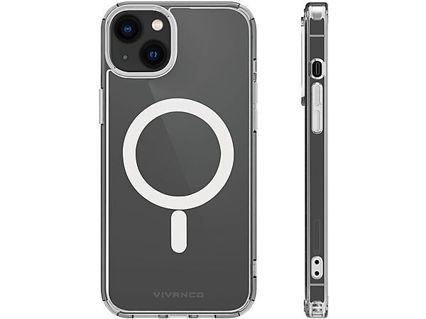 iPhone 14 Plus Hülle Vivanco Mag Cover Apple Schutzhülle transparent Handyhülle