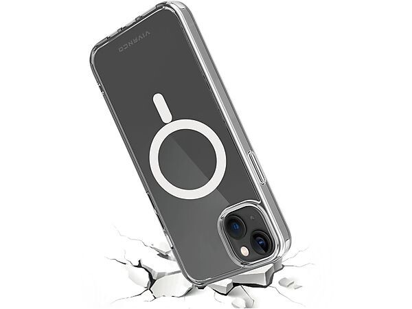 iPhone 14 Plus Hülle Vivanco Mag Cover Apple Schutzhülle transparent Handyhülle