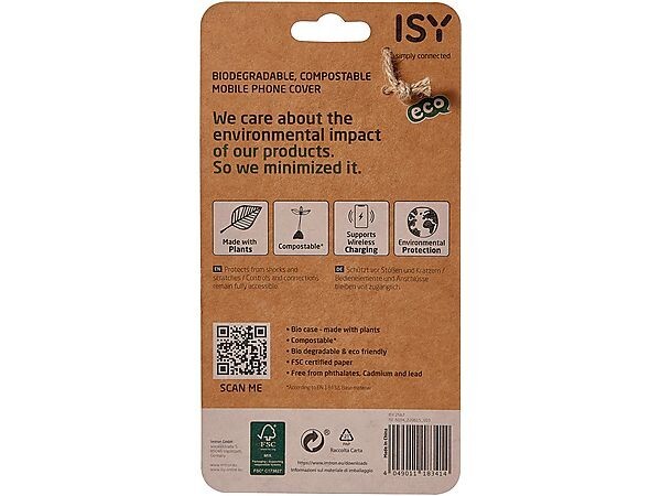 Original ISY BioCase für  Apple iPhone 13 Pro Backcover Hülle  ISC-6004, Blau
