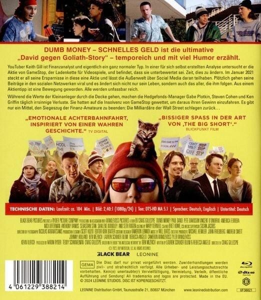 Dumb Money - Schnelles Geld BD | Craig Gillespie | Deutsch | Blu-ray Disc | 2024