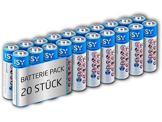 ISY AAA Batterien Long lasting IBA-1001 AAA LR03 1,5V MICRO | 20 Stück