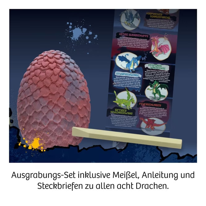 AUSGRABUNGSSET 1 X MAGISCHE DRACHEN EI VON KOSMOS NEU OVP