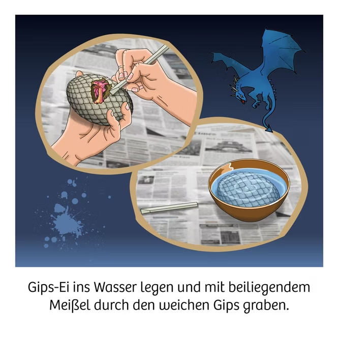 AUSGRABUNGSSET 1 X MAGISCHE DRACHEN EI VON KOSMOS NEU OVP