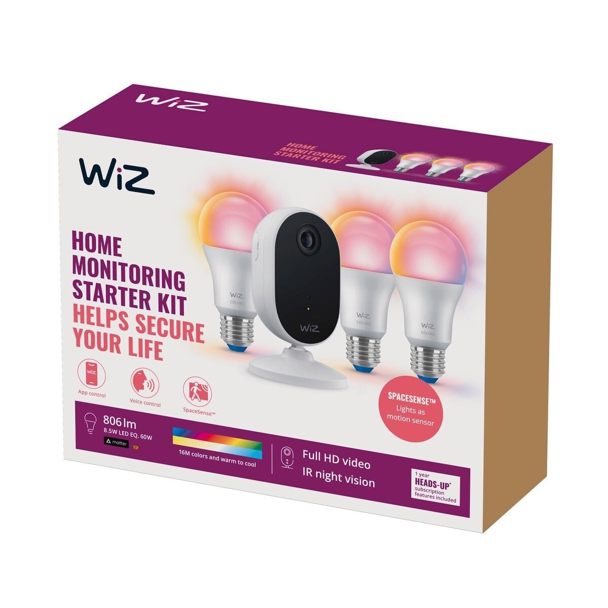 WiZ Security Camera Starter Kit WiFi Einzelpack Smart Home Monitoring WLAN USB – Bild 3