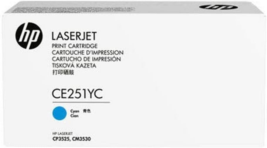 Original HP CE251YC Toner Cyan 7.000 Seiten für CP3525, CM3530 + NEU & OVP