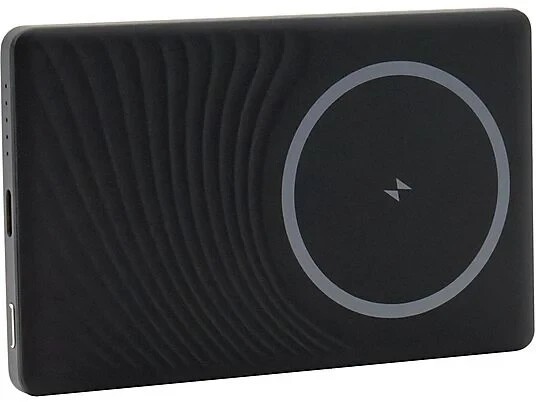 REALPOWER PB-5000 MAG Ultra Slim Powerbank 5000 mAh Schwarz/Titan