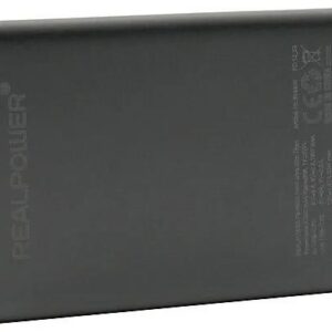 REALPOWER PB-5000 MAG Ultra Slim Powerbank 5000 mAh Schwarz/Titan – Bild 2