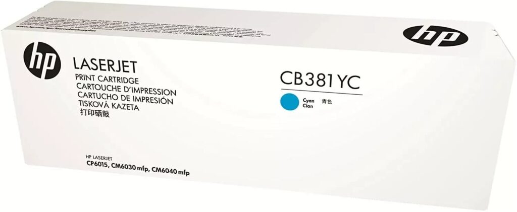 Original HP 824A Toner cyan CB381YC 31.000 Seiten CP6015, CM6030, CM6040
