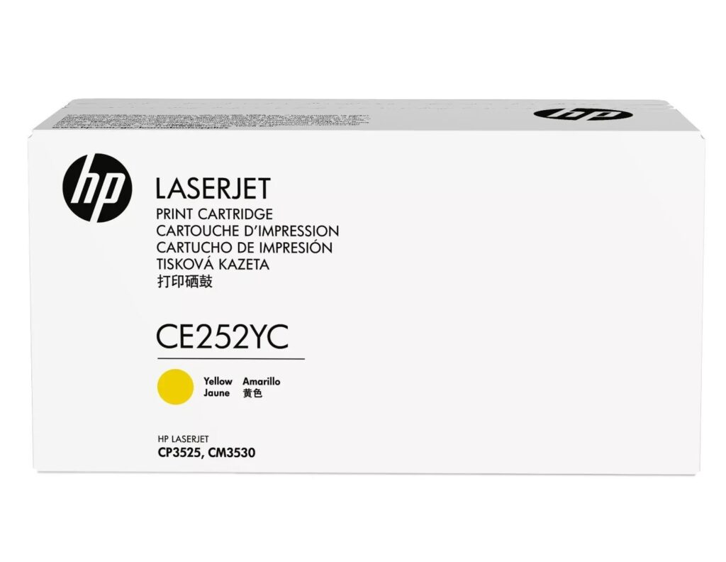 Original HP CE252YC Yellow LaserJet CP3525 CM3530 MFP Toner OVP NEU