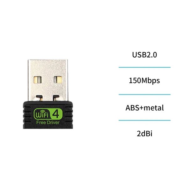 Wlan Stick Adapter, Plug and Play - universal | Wlan Empfänger/ Antenne | Unico